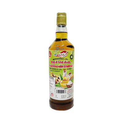 Gingelly Oil (750 ml) - No Kalappadam-மரசெக்கு நல்லெண்ணெய் 