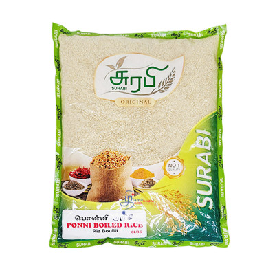 Ponni Boiled Rice (8 lb) -Surabi-பொன்னி புழுங்கல் அரிசி 