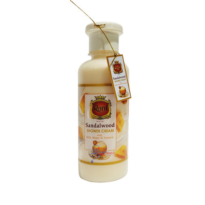 Body Wash Cream - Sandalwood - Milk, Honey & Turmeric (250 ml) - Rani -பால் -தேன் -மஞ்சள் வாசம்