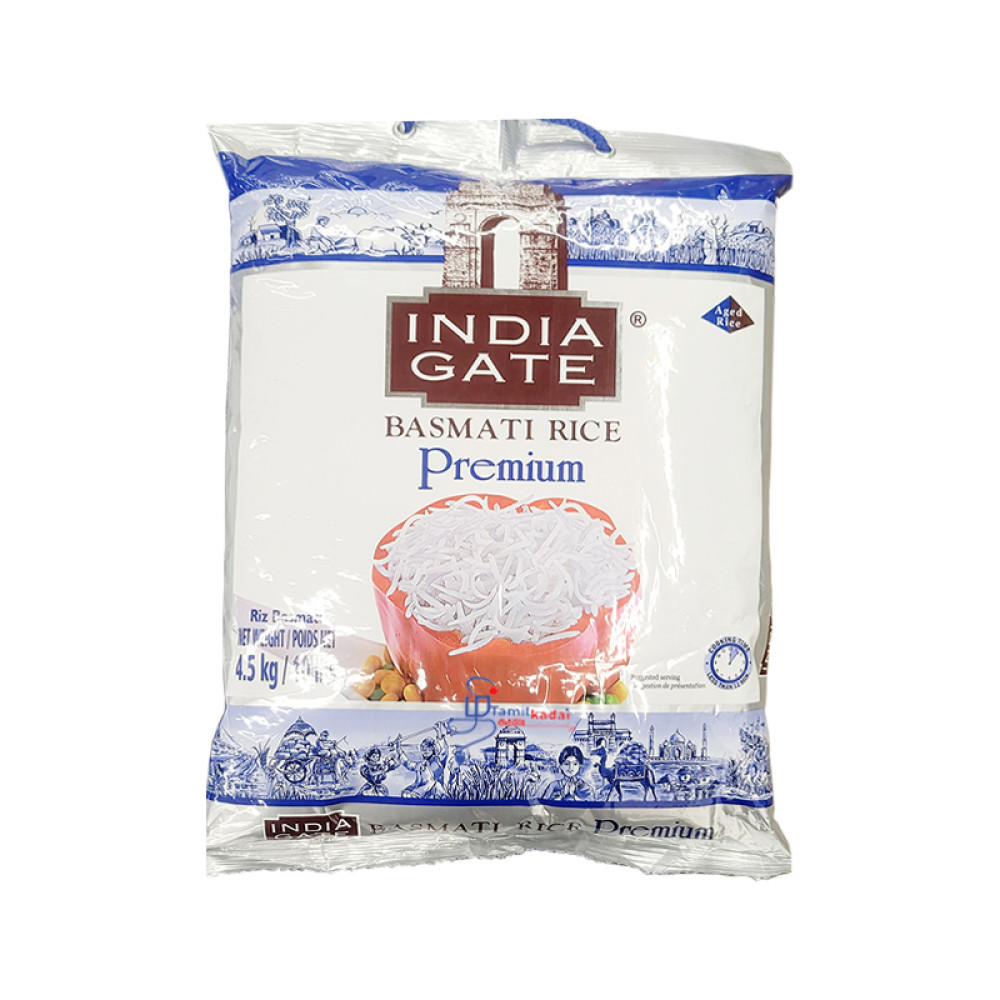 Basmathi Rice Premium (10 LB) - India Gate- பாஸ்மதி அரிசி 