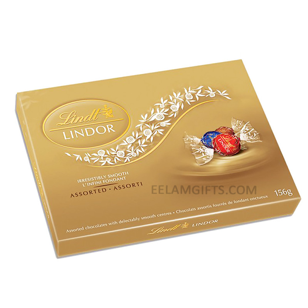 Assorted Chocolate Gift Box Medium Gold (156 g) - Lindt 