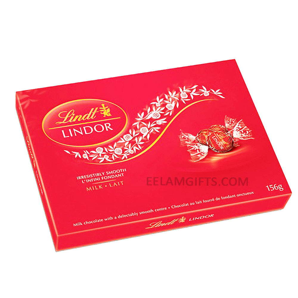 Milk Chocolate Gift Box Medium Red (156 g) - Lindt 