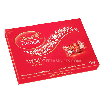 Milk Chocolate Gift Box Small Red (120 g) - Lindt 