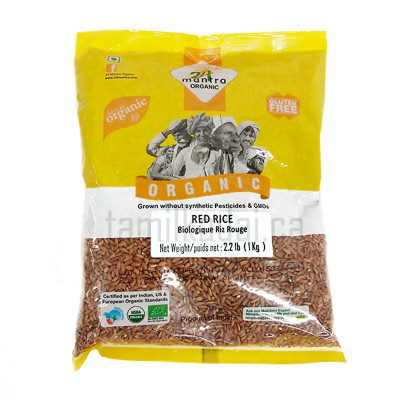 Organic Red Rice (1 Kg) - Mantra - சிவப்பு பச்சை அரிசி 