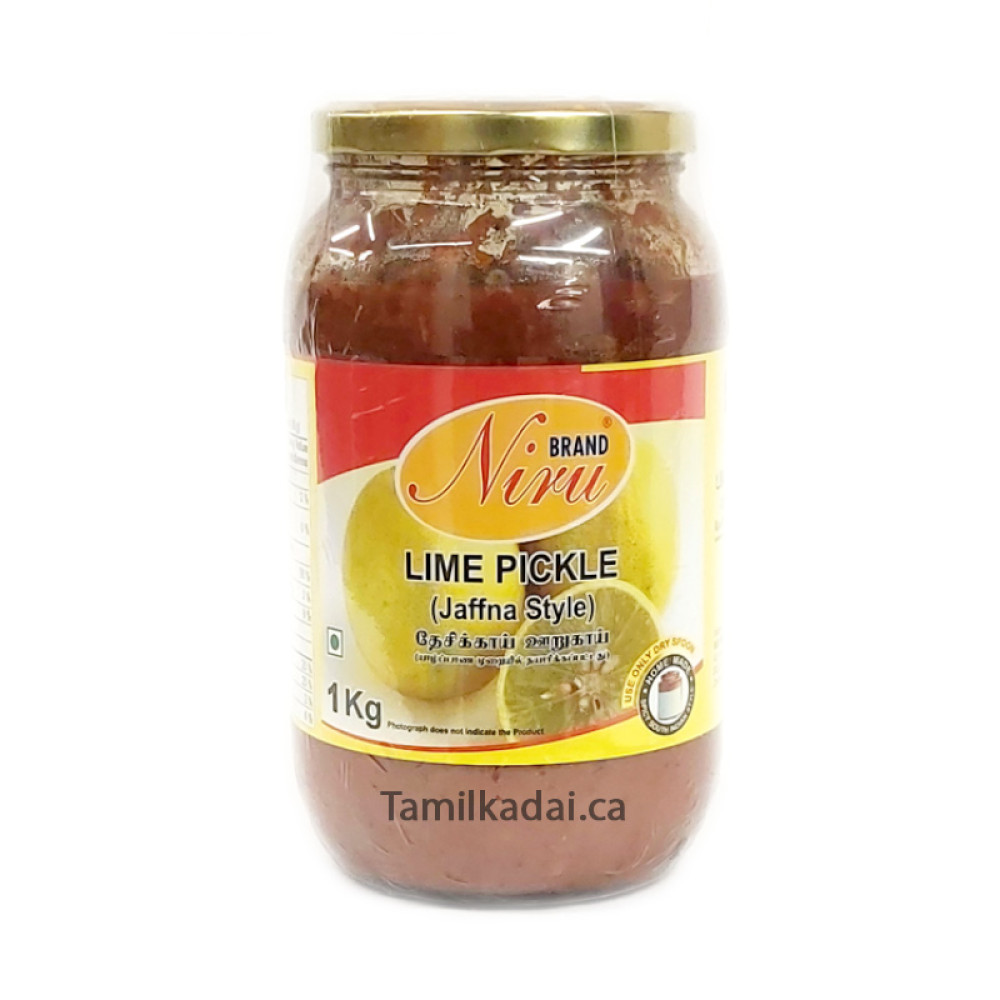 Lime Pickle Jaffna Style (1 Kg) - Niru Brand - எலுமிச்சை ஊறுகாய் 