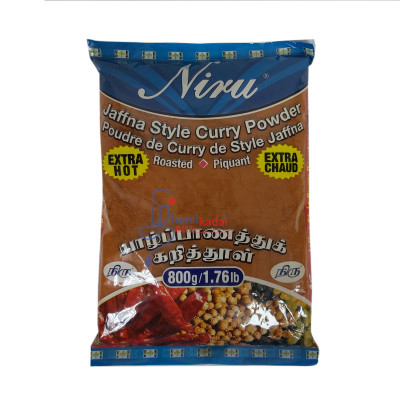 Curry Powder - Jaffna taste (Extra Hot) (800 g - Bag) - Niru - உறைப்பு கூடிய மிளகாய் தூள்