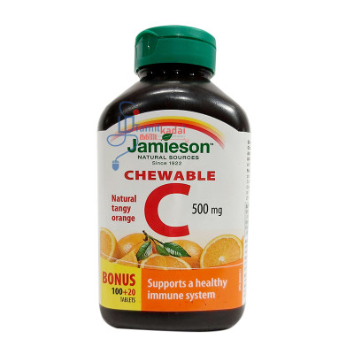 Chewabl-C (500 mg - 100+20 Tablet) - Jamieson