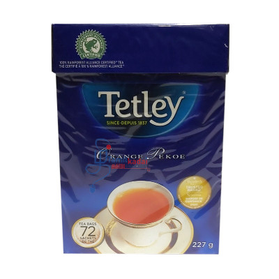 Tea (227 g - 72 bag) - Tetley Orange Pekoe - Crispy