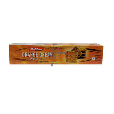 Orange Cream Sandwich Biscuit (200 g) - Maliban
