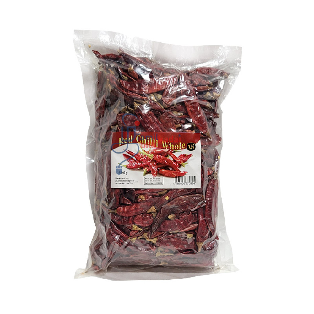 Dry Chilli (500 g)  - VS - Jaffna - உலர்ந்த மிளகாய்