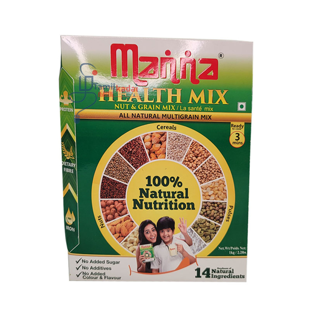 Health Mix Nut & Grain Mix (1 kg) -Manna - தானிய கலவை