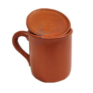 Mug with Lid - Mud - மண் குவளை