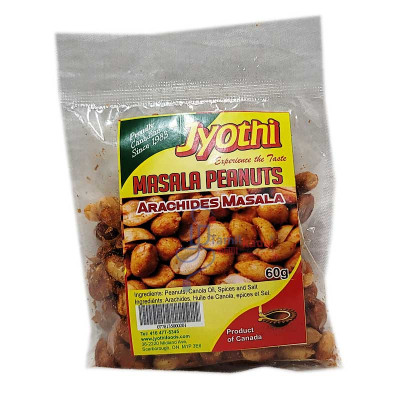 Masala Peanuts (60 g) - Jyothi - வறுத்த உறைப்பு கச்சான்