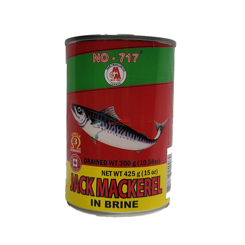 Jack Mackerel-In Brine-425g-717-மீன் டின் 