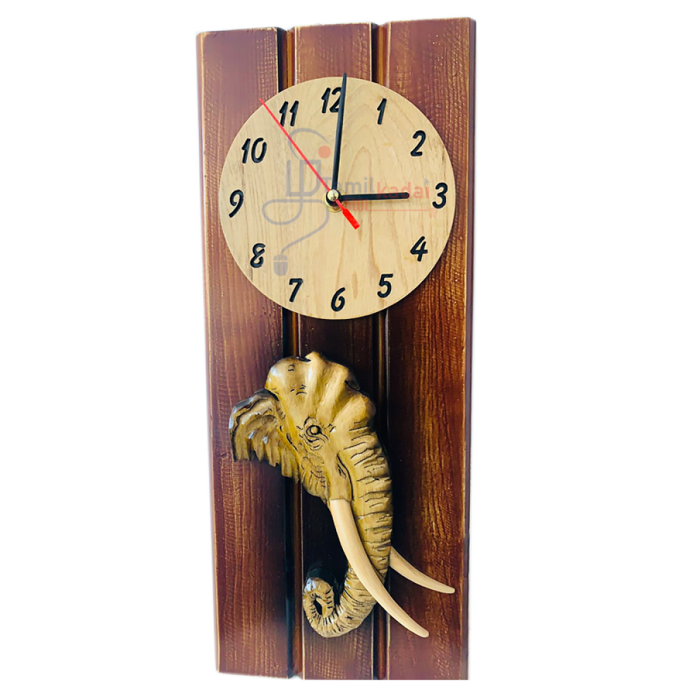 Elephant Clock 7'' x 16'' (Code-15)