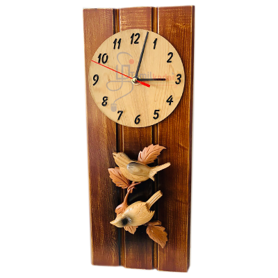 Birds Couples Clock 7'' x 16'' (Code-16)