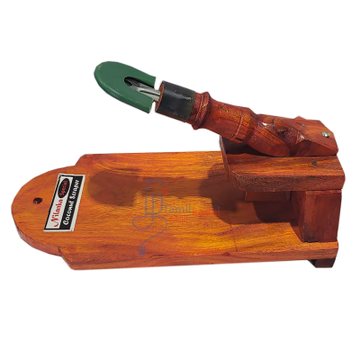 Coconut Grater Scarper -Countertop- Wood - திருவலகை 