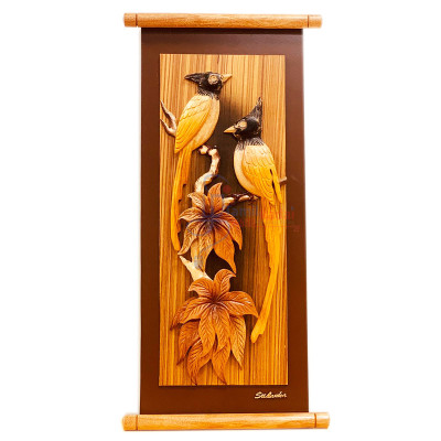 Long Feather Bird 9'' x 19'' (Code-22)