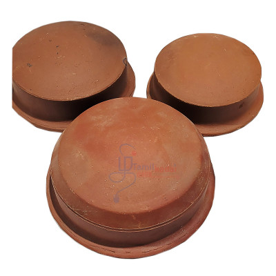 Mud Curry Pot- Flat Base (3pic)-அடுக்கு சட்டி 