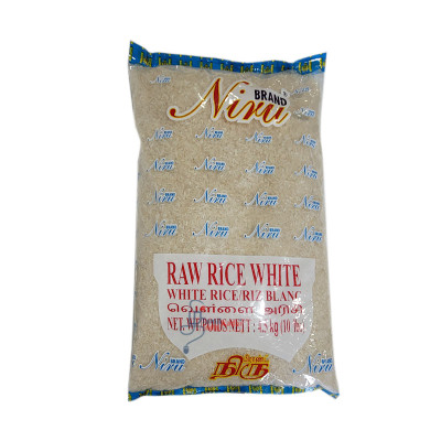 White Raw Rice Polished-10lb- வெள்ளை பச்சை அரிசி -Niru