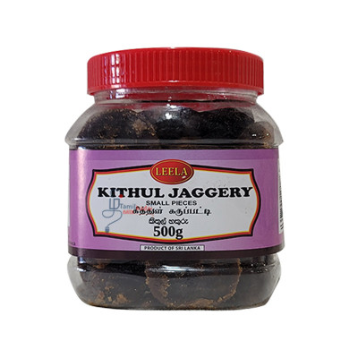 Kithul Jaggery-bottle-500g-Leela - கித்துள் கருப்பட்டி
