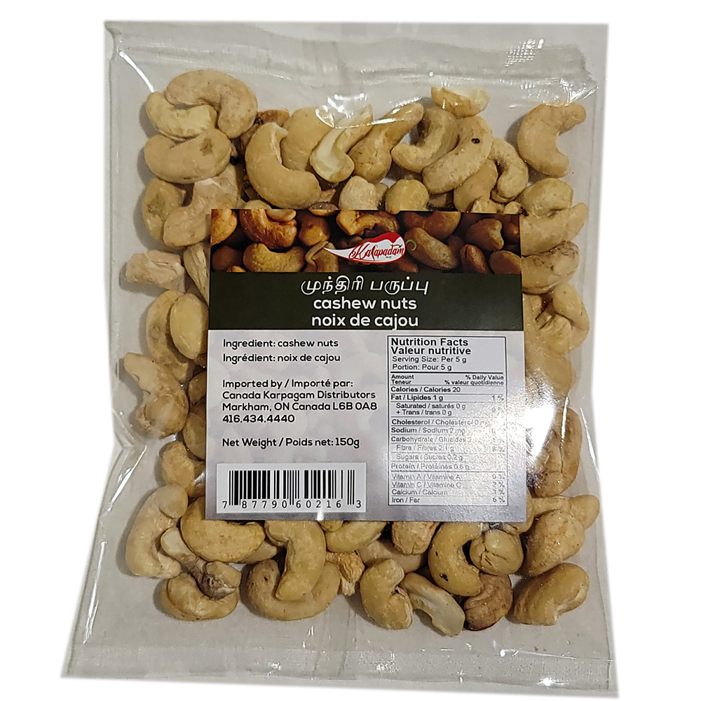Cashew Nuts-150g-No Kalappadam - முந்திரி பருப்பு 