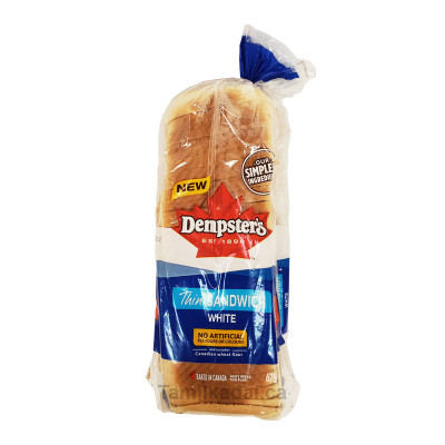 Thin Sandwich Bread-White (675 g) - Dempsters