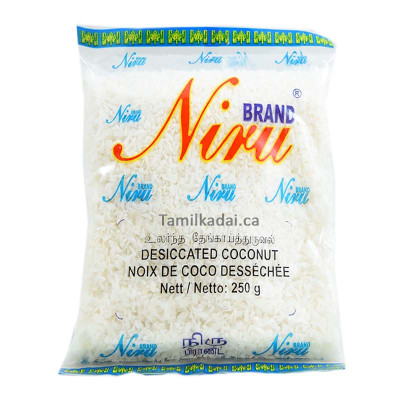 Desiccated Coconut (250 g) - Niru - உலர்ந்த தேங்காய் துருவல்