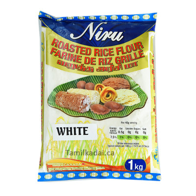 Roasted White Rice Flour (1 Kg) - Niru - வறுத்த வெள்ளை அரிசி மா 